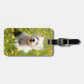 Kutest Baby Animals | Westie Dog in Dandelions Bagagelabel (Voorkant horizontaal)