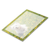 Kutest Baby Animals | Westie Dog in Dandelions Notitieblok (Schuin)