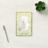 Kutest Baby Animals | Westie Dog in Dandelions Post-it® Notes (Kantoor)