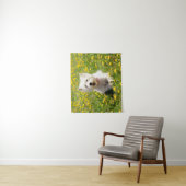 Kutest Baby Animals | Westie Dog in Dandelions Wandkleed (In situ)