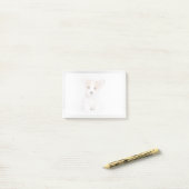 Kutest Baby Animals | White Corgi Puppy Post-it® Notes (Op bureau)