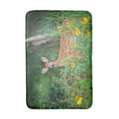 Kutest Baby Animals | White Tailed Deer in Daisies Badmat (Voorkant Verticaal)