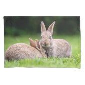 Kutest Baby Animals | Wild Bunny Rabbits Kussensloop (Voorkant)
