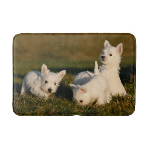 Kutest Baby Animals Witte Terriers West Highland Badmat