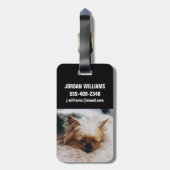 Kutest Baby Animals | Yorkshire Terrier Bagagelabel (Achterkant verticaal)