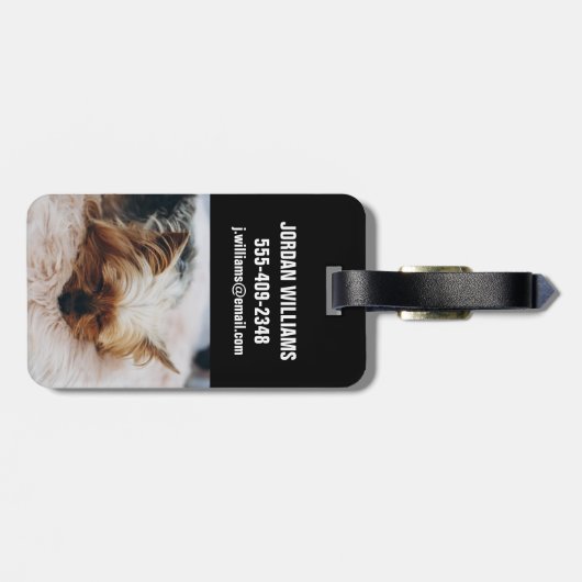 Kutest Baby Animals | Yorkshire Terrier Bagagelabel (Achterkant horizontaal)