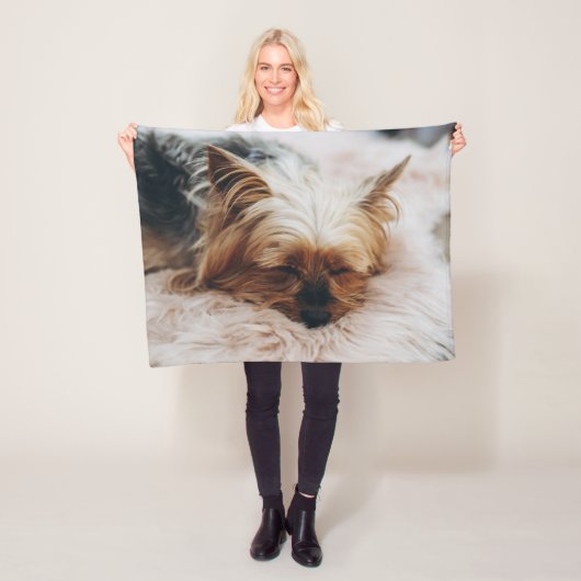 Kutest Baby Animals | Yorkshire Terrier Fleece Deken (In situ)