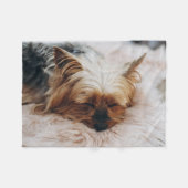 Kutest Baby Animals | Yorkshire Terrier Fleece Deken (Voorkant (Horizontaal))