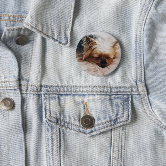 Kutest Baby Animals | Yorkshire Terrier Ronde Button 5,7 Cm (In situ)