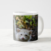 Kutest Baby Animals | Young Blonde Raccoons Grote Koffiekop (Voorkant rechts)