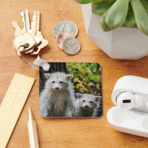Kutest Baby Animals Young Blonde Raccoons Sleutelhanger