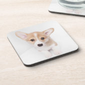 Kutest Baby Animals | Young Corgi Puppy Bier Onderzetter (Linkerzijde)