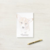 Kutest Baby Animals | Young Corgi Puppy Post-it® Notes (Op bureau)