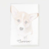 Kutest Baby Animals | Young Corgi Puppy Post-it® Notes (Voorkant)
