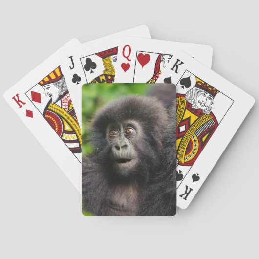 Kutest Baby Animals | Young Mountain Gorilla Pokerkaarten (Achterkant)