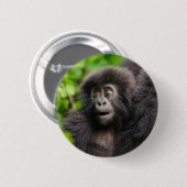 Kutest Baby Animals | Young Mountain Gorilla Ronde Button 5,7 Cm (Voorkant /achterkant)