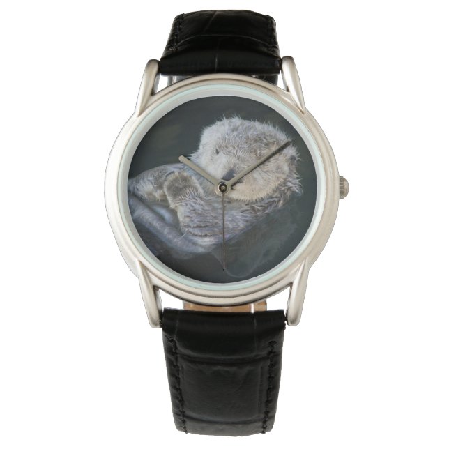 Kutest Baby Animals | Zee Otter Floating Horloge (Voorkant)