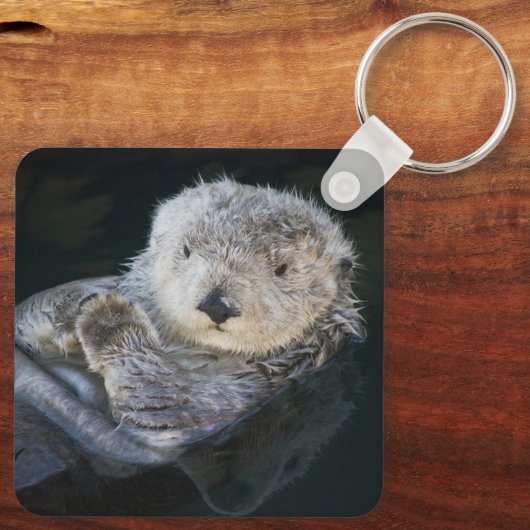Kutest Baby Animals | Zee Otter Floating Sleutelhanger (Achterkant)