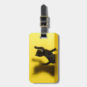 Kutest Baby Animals | Zwart kattenspel Bagagelabel (Voorkant verticaal)