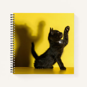 Kutest Baby Animals Zwart kattenspel Notitieboek