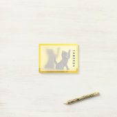 Kutest Baby Animals | Zwart kattenspel Post-it® Notes (Op bureau)