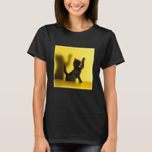 Kutest Baby Animals Zwart kattenspel T-shirt
