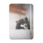 Kutest Baby Animals | Zwart-witten Badmat (Voorkant Verticaal)