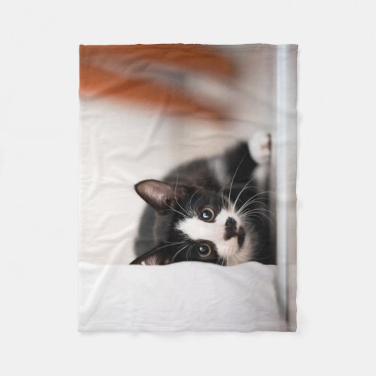 Kutest Baby Animals | Zwart-witten Fleece Deken (Voorkant)