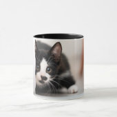 Kutest Baby Animals | Zwart-witten Mok (Midden)