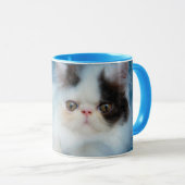 Kutest Baby Animals | Zwart-witten Mok (Voorkant rechts)