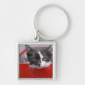 Kutest Baby Animals | Zwart-witten Sleutelhanger (Voorkant)