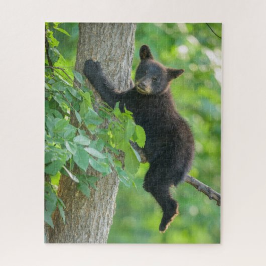 Kutest Baby Animals | Zwarte Beer Cub Legpuzzel (Verticaal)