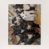 Kutest Baby Animals | Zwarte en witte Kittens Legpuzzel (Verticaal)