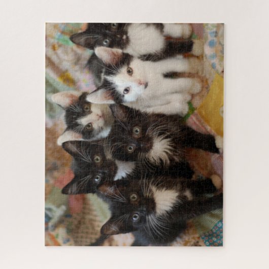 Kutest Baby Animals | Zwarte en witte Kittens Legpuzzel (Verticaal)
