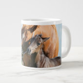 Kutest Baby Animals | Zwarte foal met mam Grote Koffiekop (Voorkant rechts)