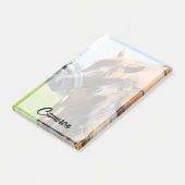 Kutest Baby Animals | Zwarte foal met mam Post-it® Notes (Schuin)