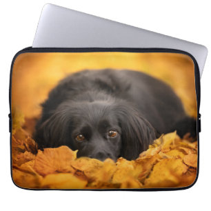 Kutest Baby Animals   Zwarte Spaanse puppy Laptop Sleeve