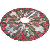 Kutest Basset Hound Kerstmis rok op aarde Kerstboom Rok (Gekanteld)