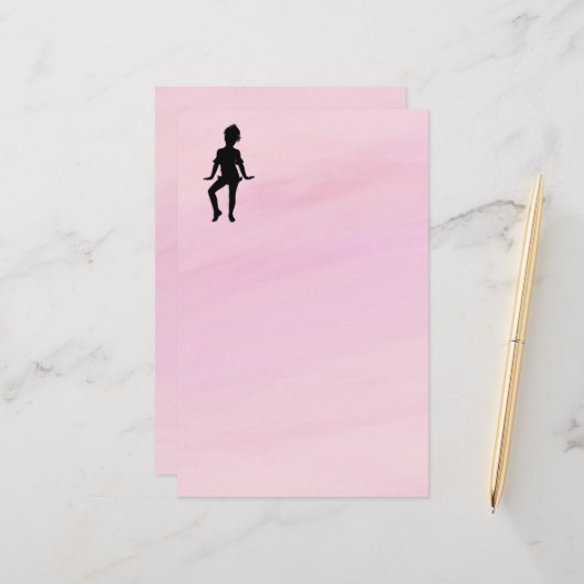 Kutest Little Dancer Double Side Stationery Briefpapier (Voorkant / Achterkant in situ)