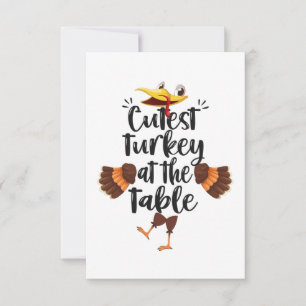 Kutest Turkije bij de Herfst van de Thanksgiving v RSVP Kaartje