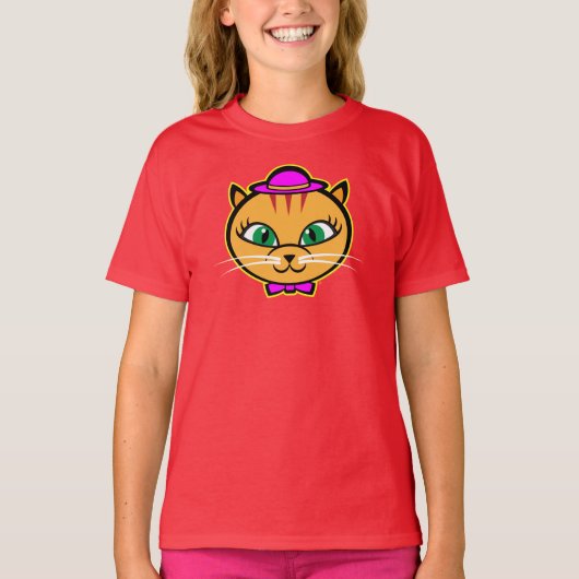 Kutey Kat, meisjes T-shirt (Voorkant)