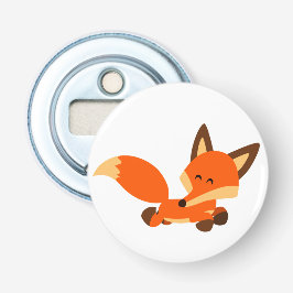 Kutflet Cartoon Fox knop openen Button Flesopener