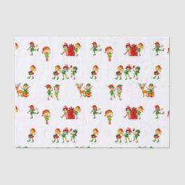 Kutgroene kerstkleppen met Cadeaus Tissuepapier