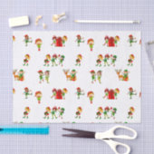 Kutgroene kerstkleppen met Cadeaus Tissuepapier (Craft)