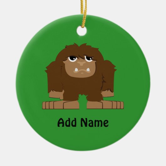 Kutje Bigfoot Keramisch Ornament (Voorkant)
