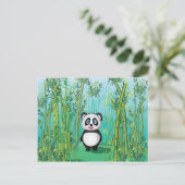 Kutje Panda in het bamboebos Briefkaart (Staand voorkant)