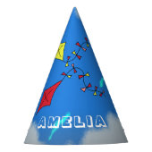 Kutjes met Kinder naam Birthday Feesthoedjes (Voorkant)