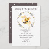 Kutkast is per post samen Baby shower Kaart (Voorkant / Achterkant)