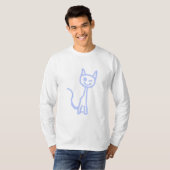 Kutkat. Blauw. T-shirt (Voorkant volledig)