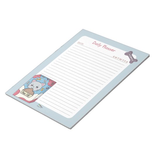 Kutkat box met dagelijkse planning notitieblok (Schuin)